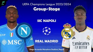 real madrid vs ssc napoli timeline