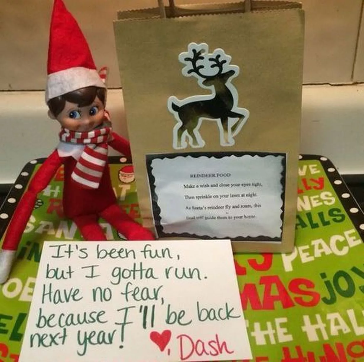 goodbye ideas for elf on the shelf