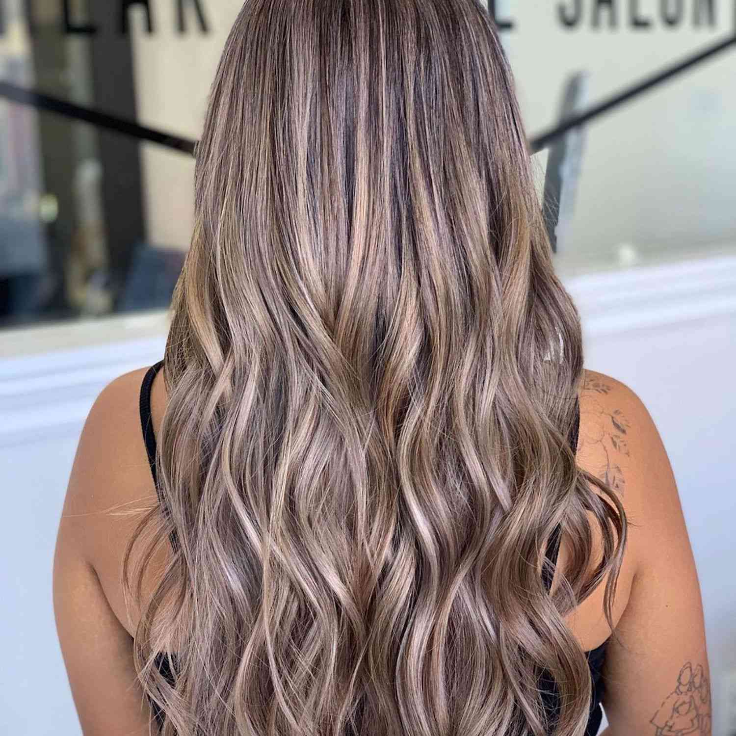 silver blonde highlights