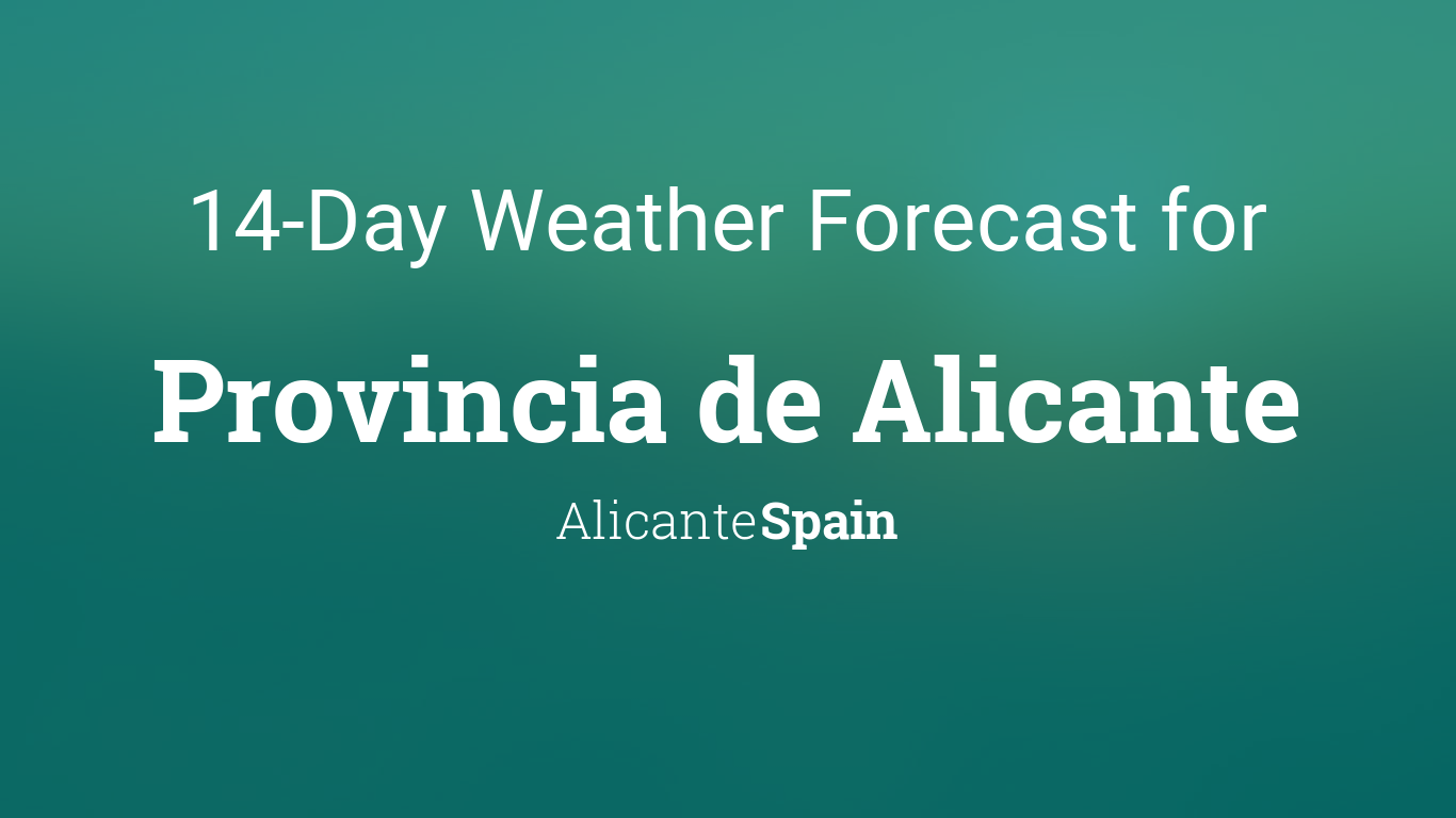 14 day weather alicante spain