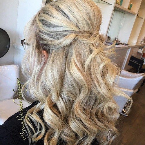 wedding guest curly hairstyles