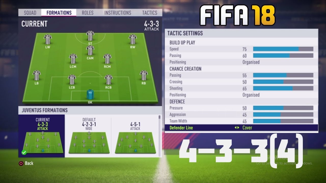 fifa 18 custom tactics