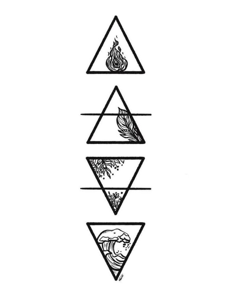 earth wind fire water tattoo designs