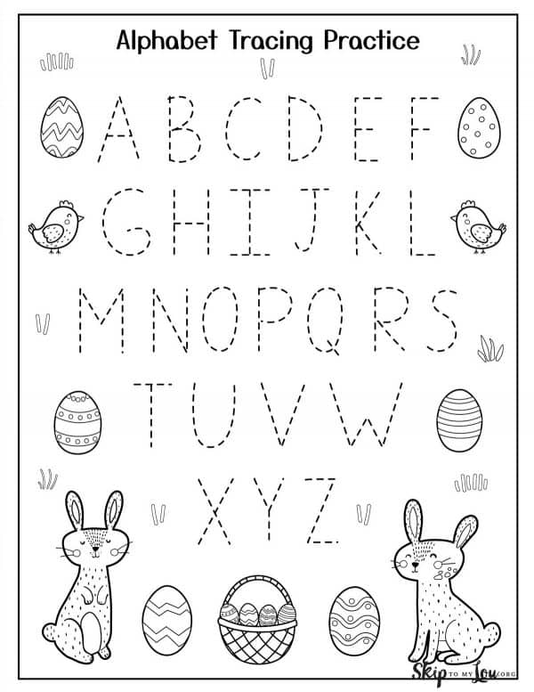 easter worksheet kindergarten