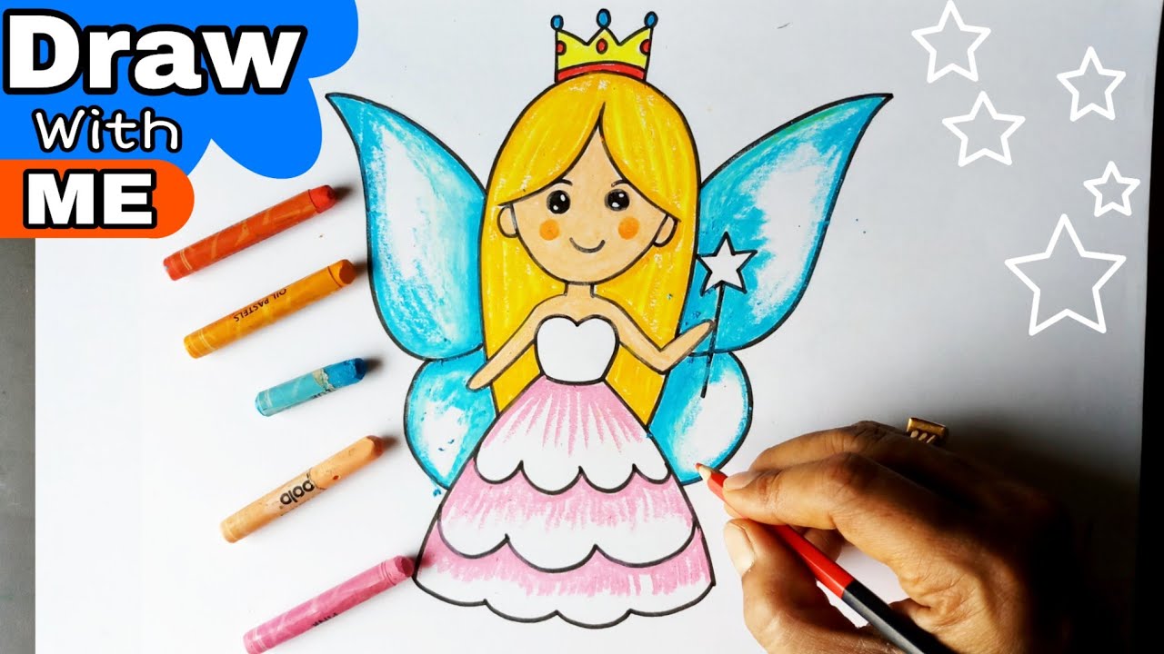 easy cute fairy drawing