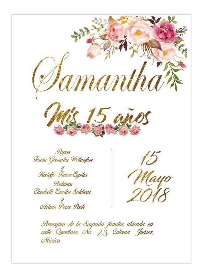 ideas de invitaciones de xv años