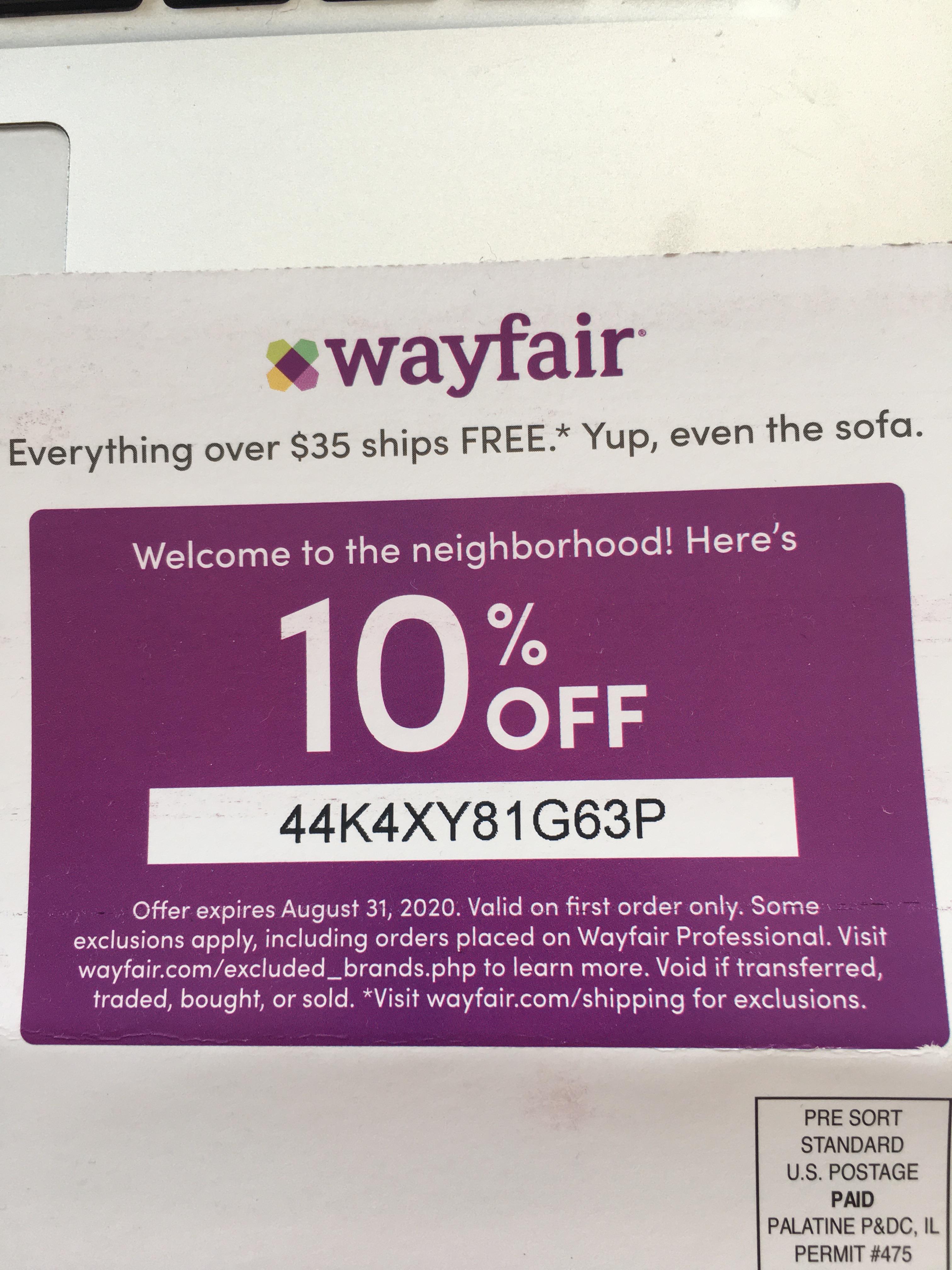 wayfair discount promo code