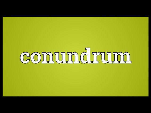 conundrum meaning in kannada