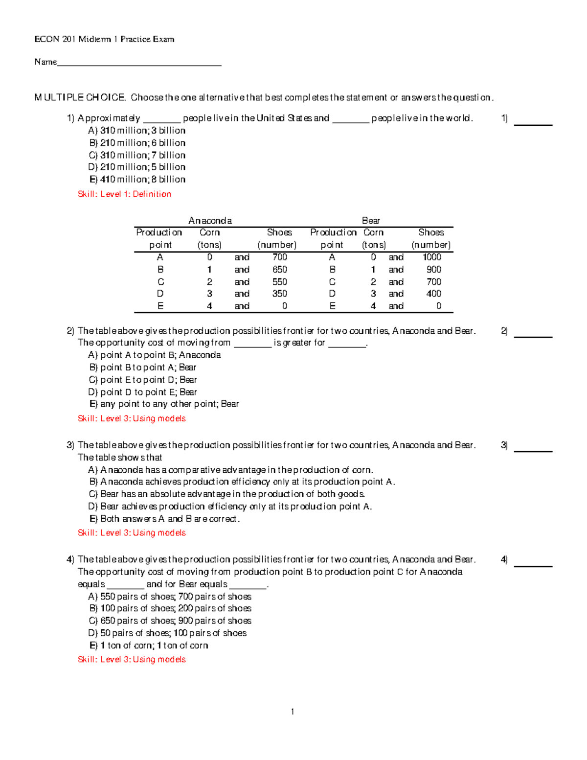 econ 201 midterm 2