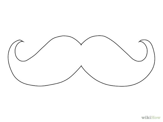 como dibujar un bigote