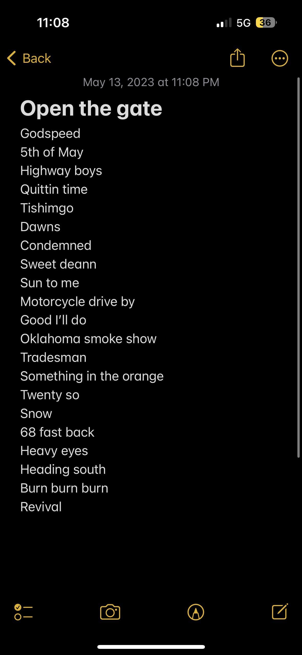 zach bryan setlist 2023