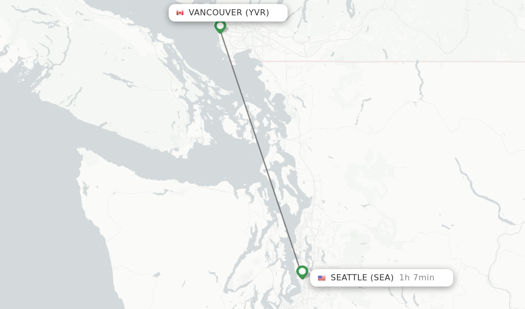 cheap flights from vancouver to seattle