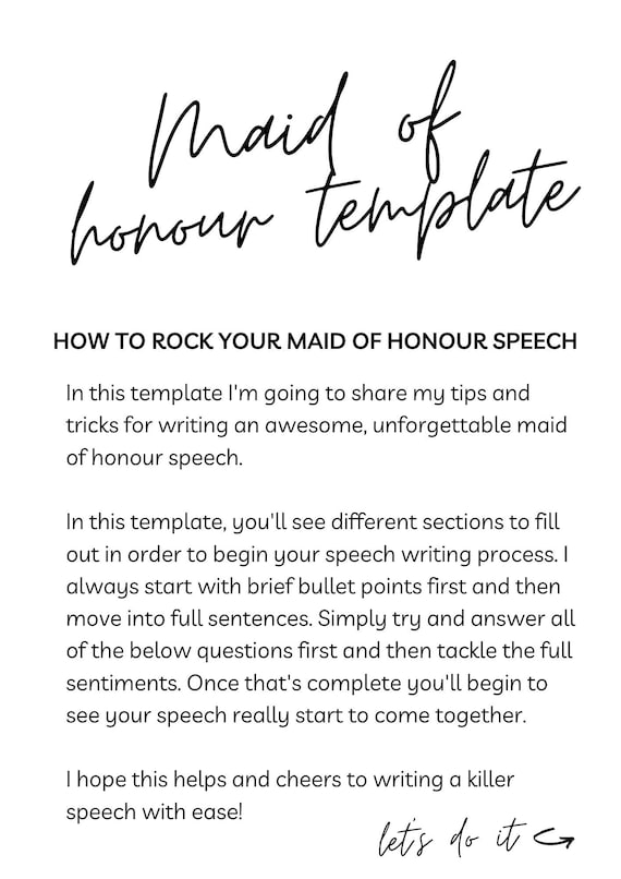 funny quotes for maid of honor speech