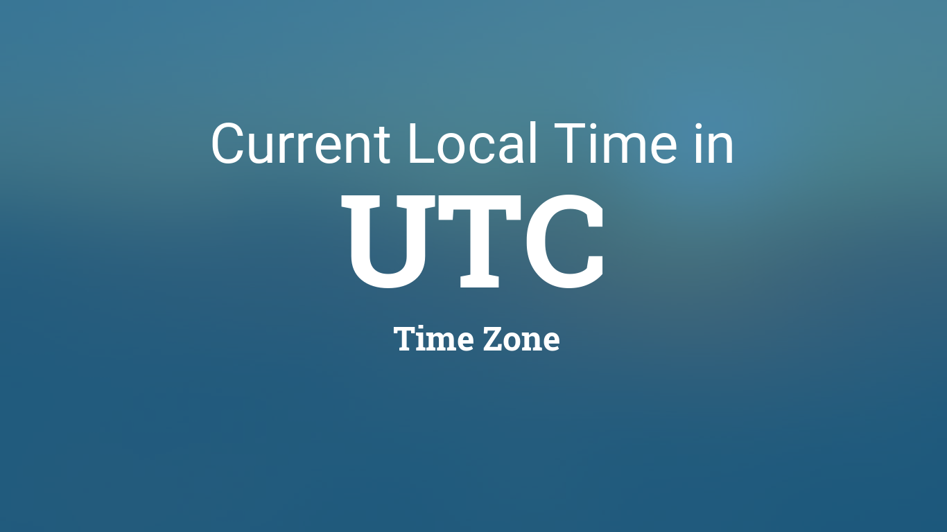 what time is utc time