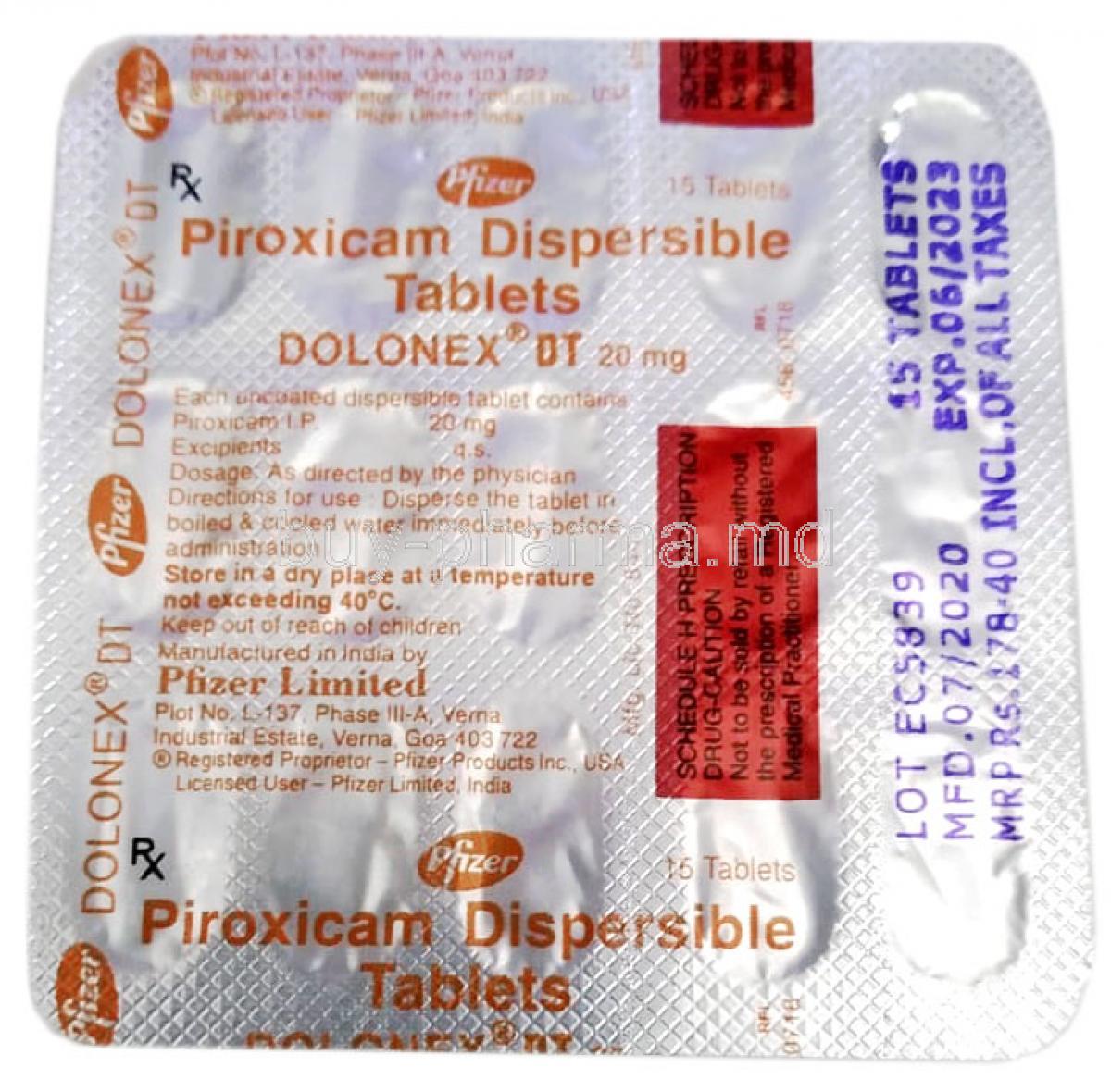 dolonex dt 10 mg