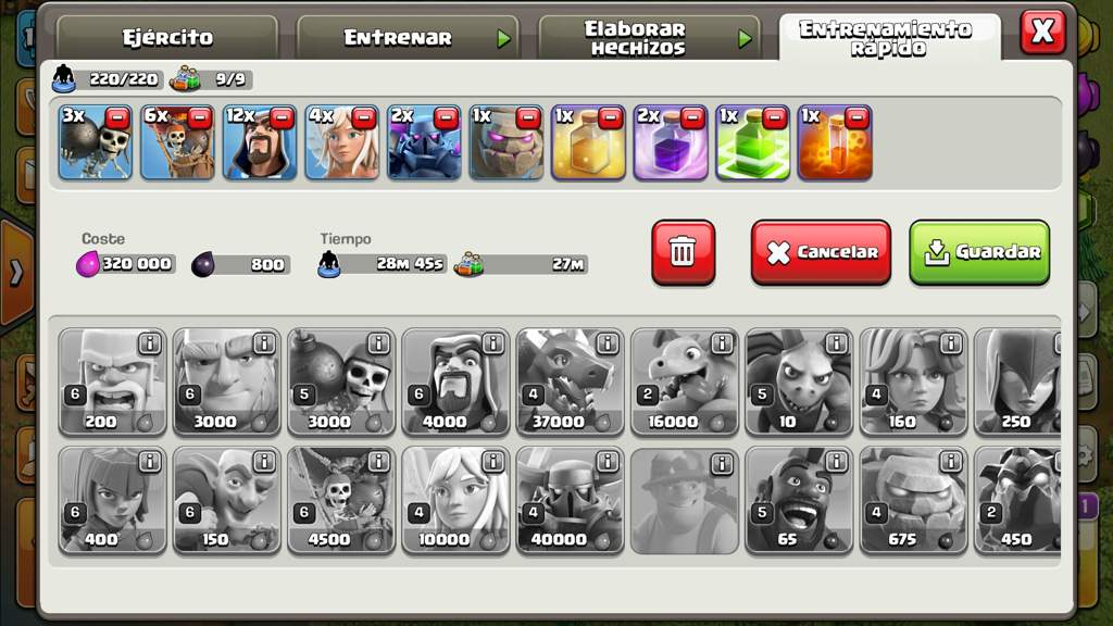 ejercitos coc