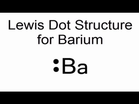 electron dot diagram for barium