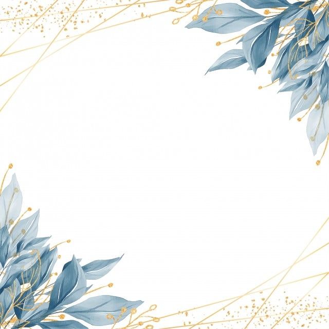 elegant blue flower border design