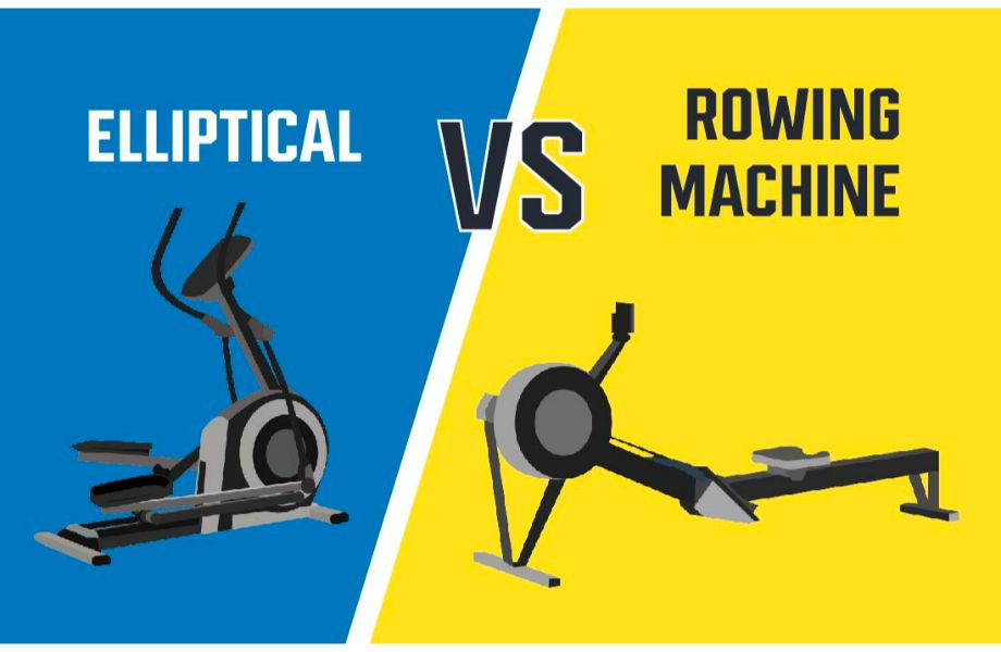 elliptical vs rowing machine