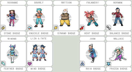 emerald gym leaders