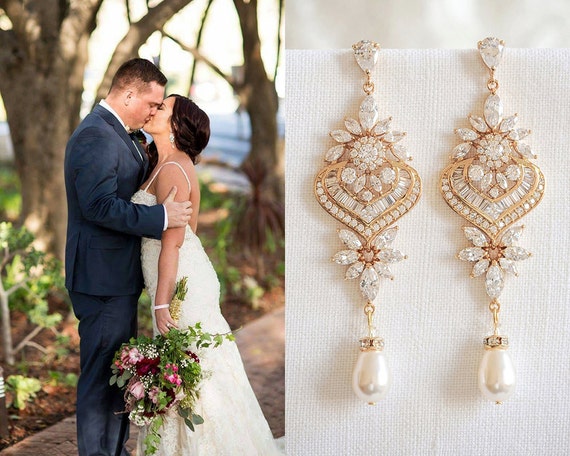 etsy bridal earrings