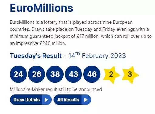 euro numbers for last night