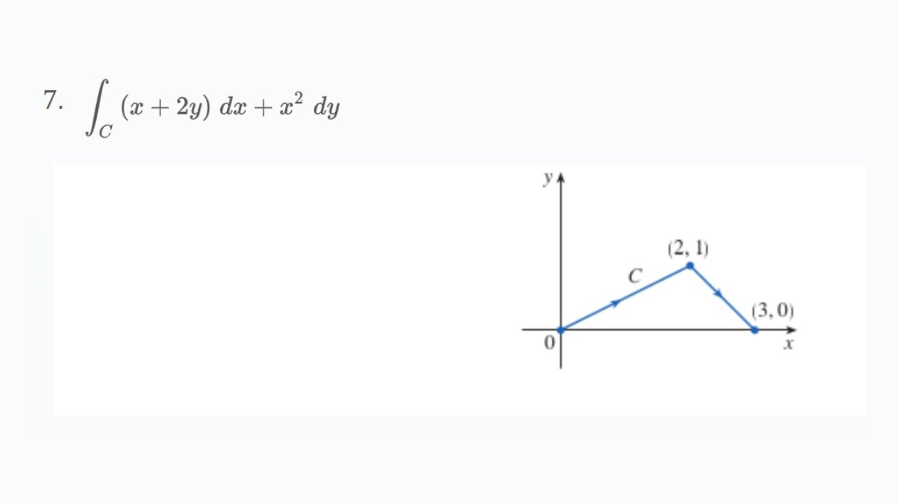 evaluate the line integral where c is the given curve