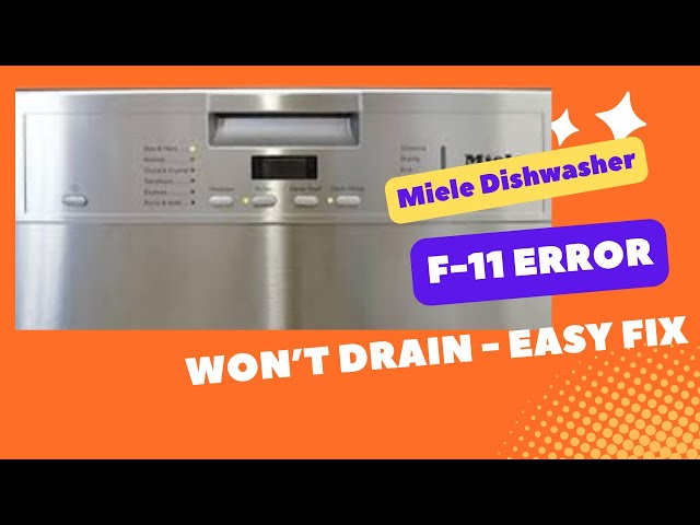 f11 miele dishwasher