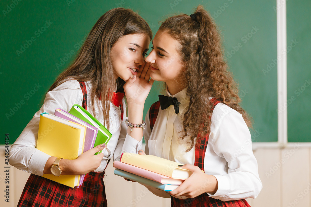 school girls kissing