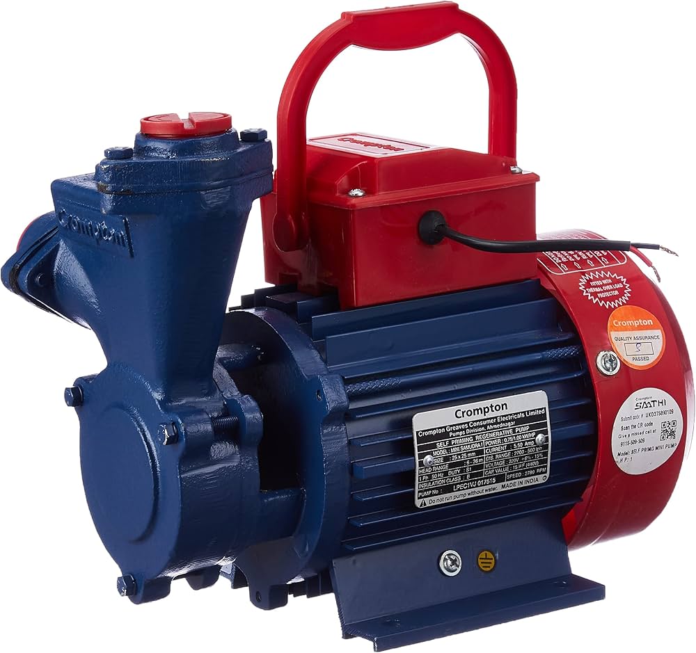 crompton water pump 1 hp price