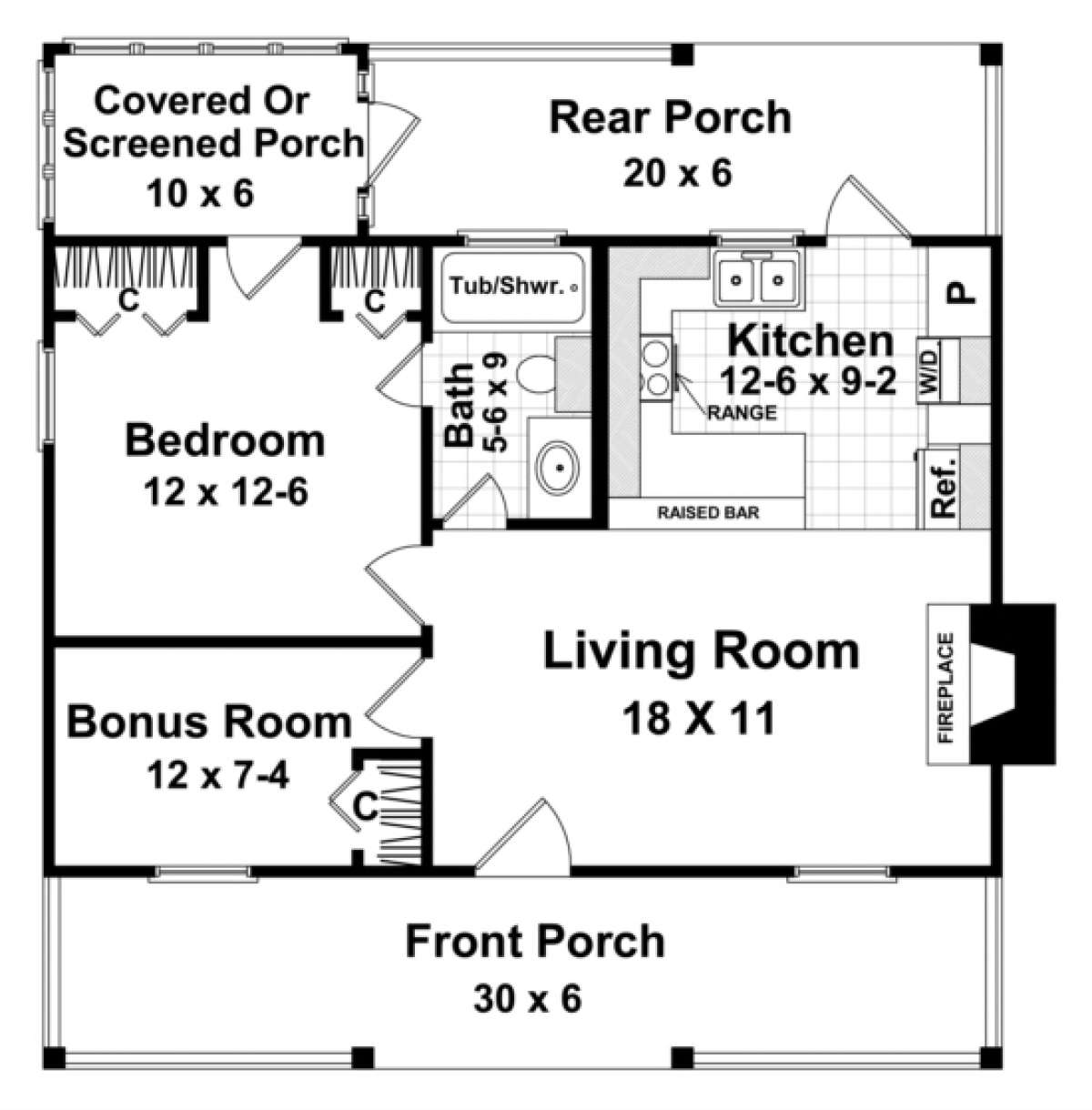 600 sq ft house plans 1 bedroom