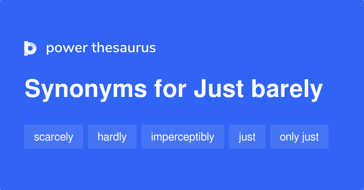 barely thesaurus