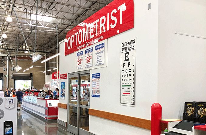 costco vision center eye exam cost