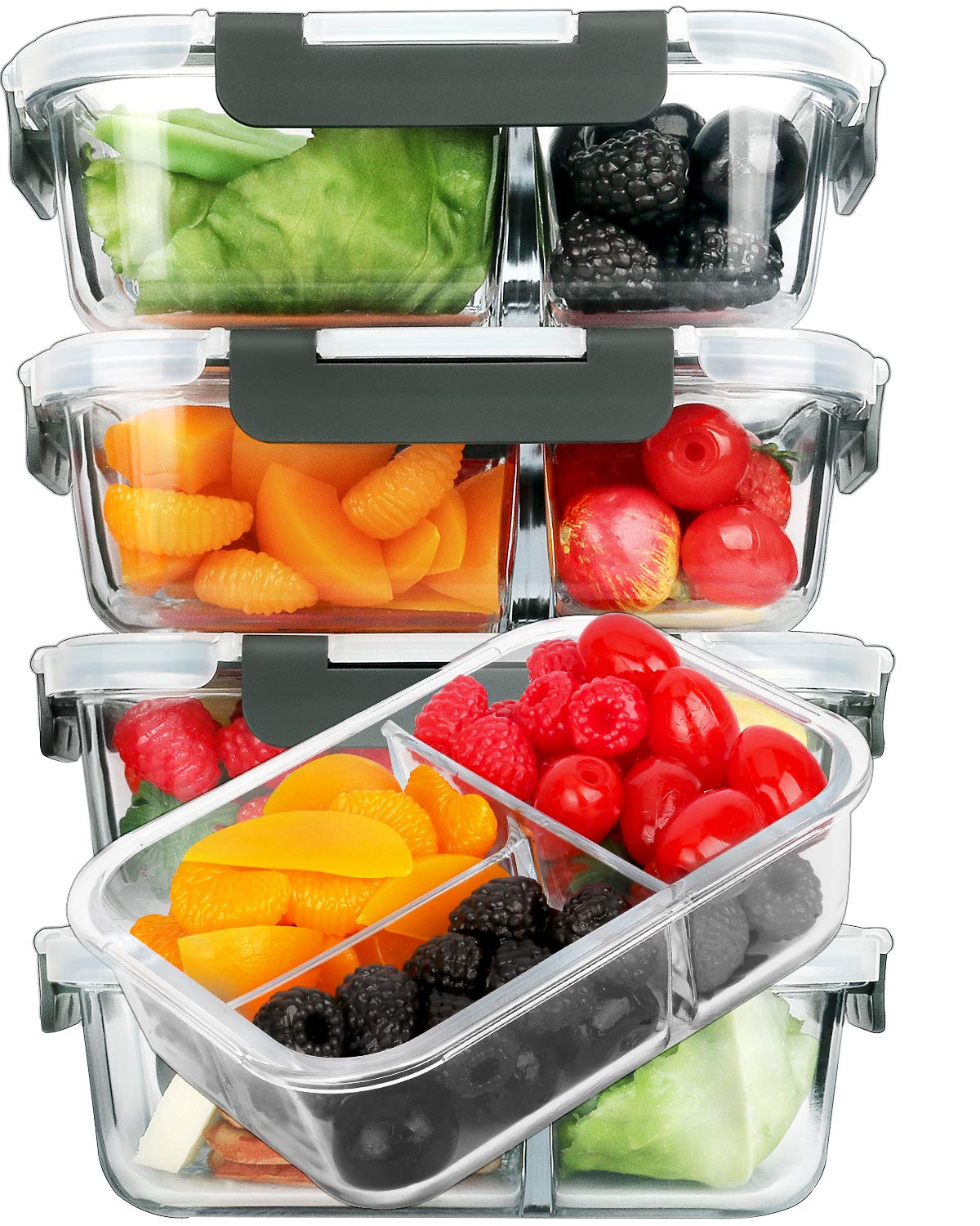 meal prep containers glass