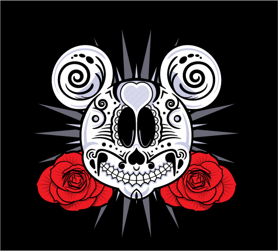 mickey sugar skull