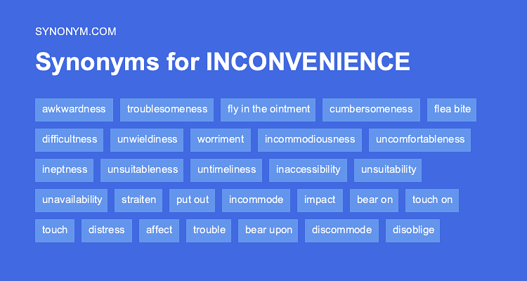 inconvenience synonym