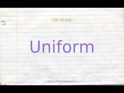 uniform synonyms