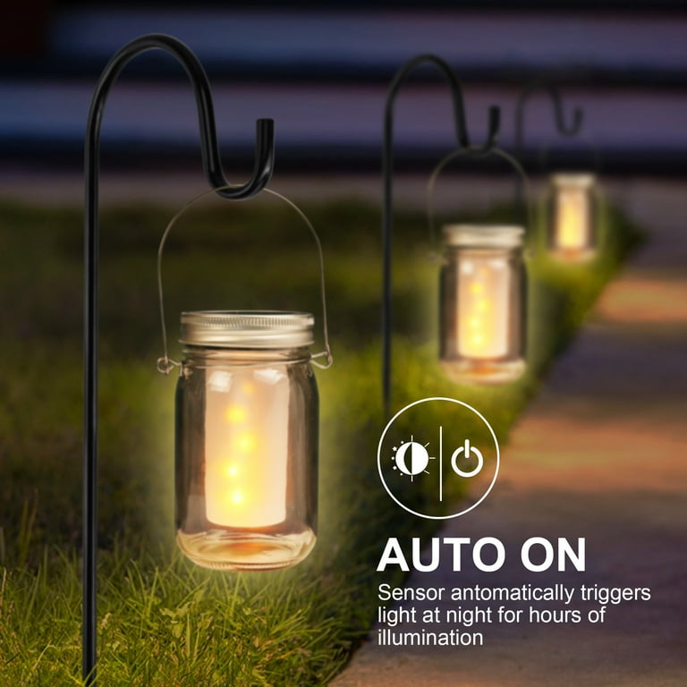 hanging mason jar solar lights