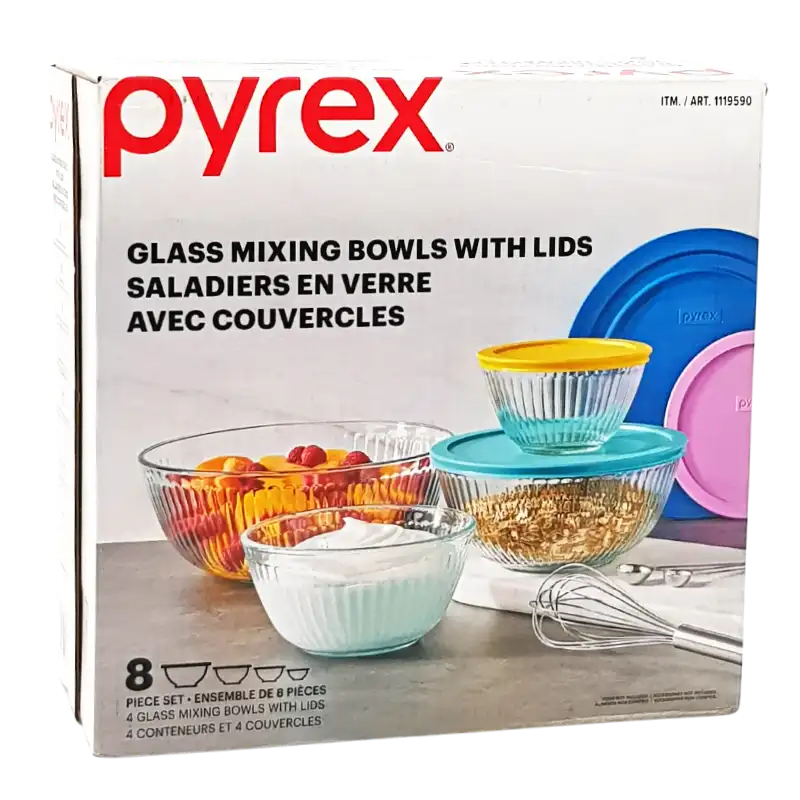 pyrex mixing bowls with lids