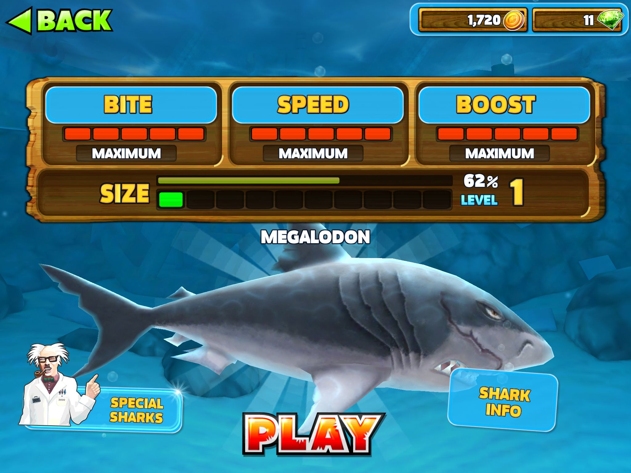 hungry shark megalodon