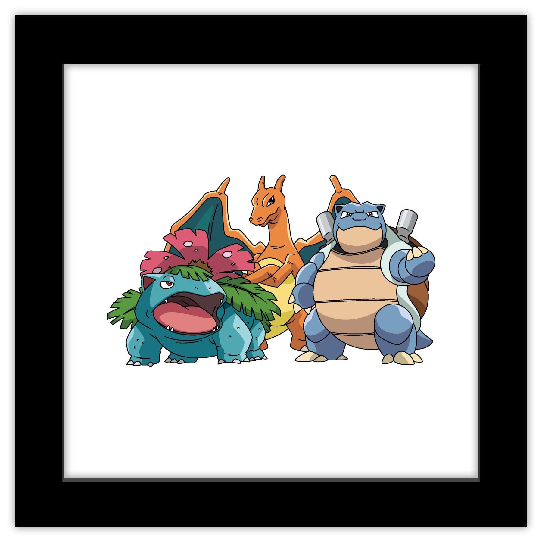 charizard and blastoise and venusaur