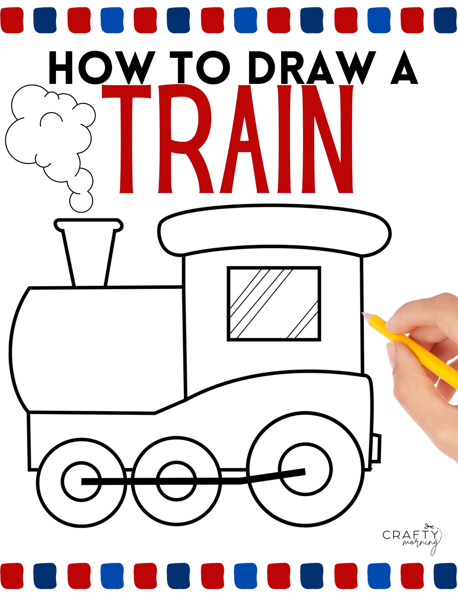 train drawing easy
