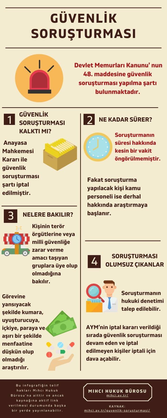 güvenlik soruşturması olumsuz çıkma nedenleri 2016