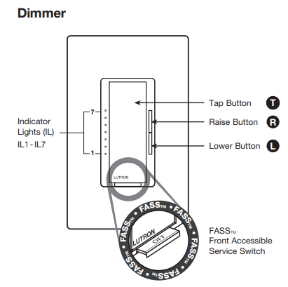 how to program lutron dimmer switch