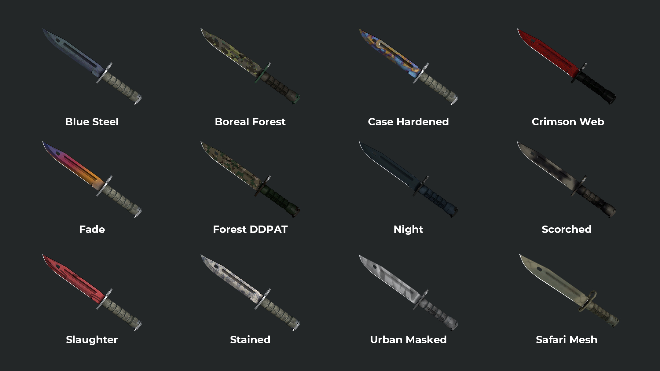 every csgo knife