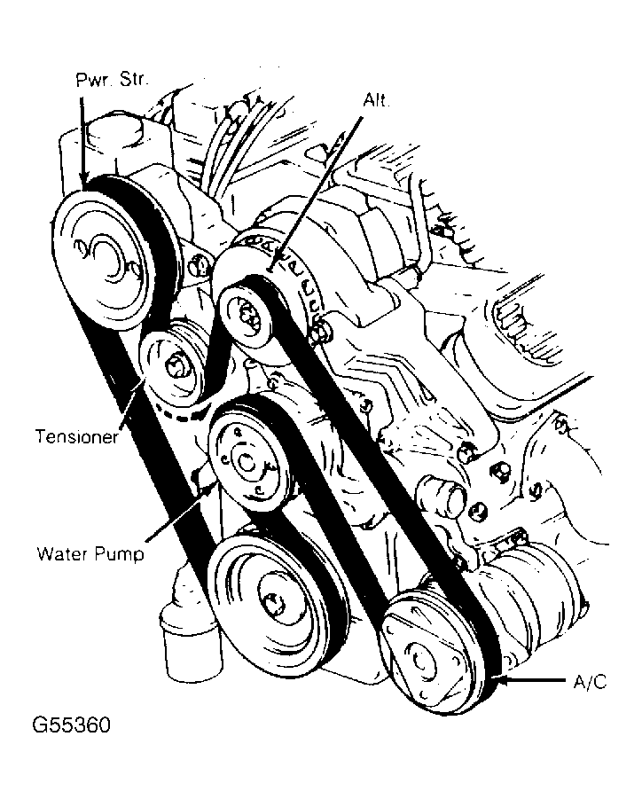 3.8 belt diagram