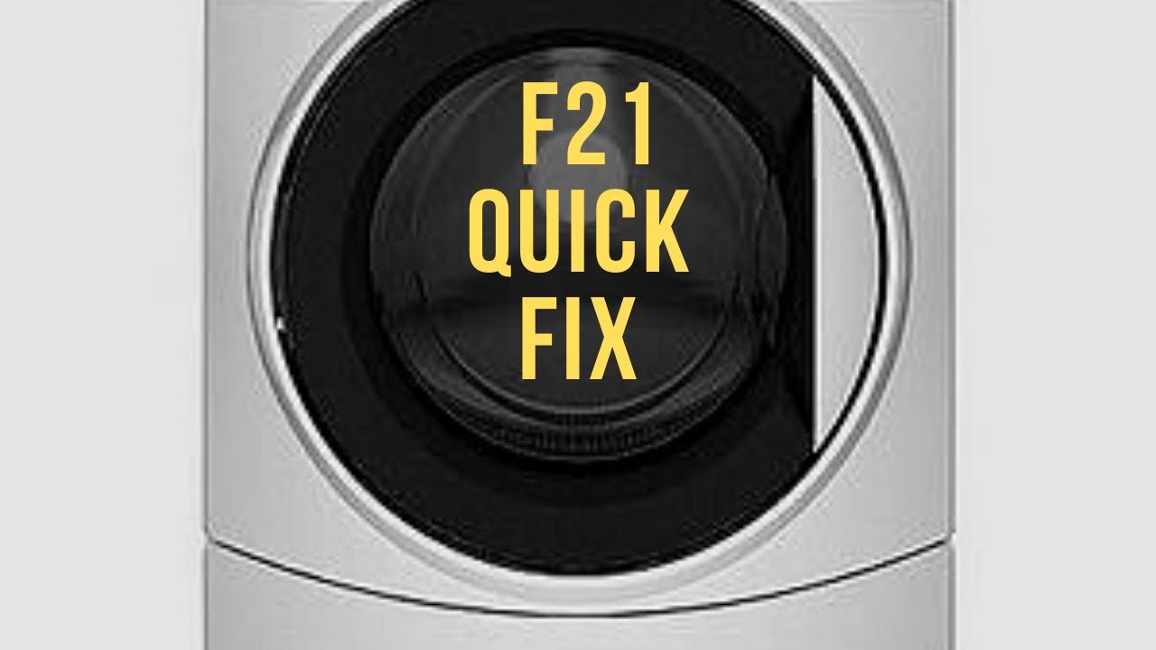 kenmore washer code f21