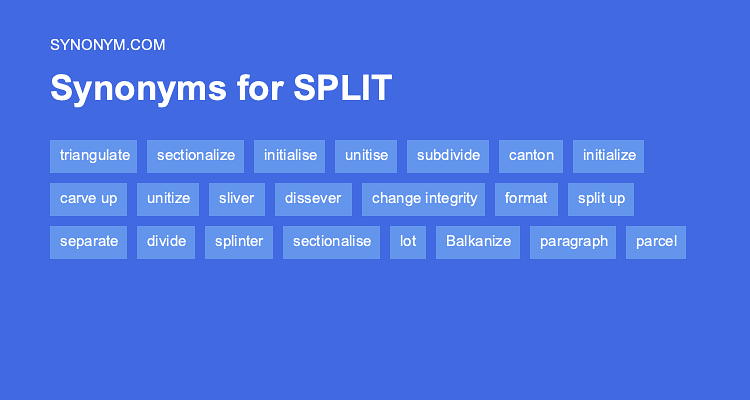 split up synonym