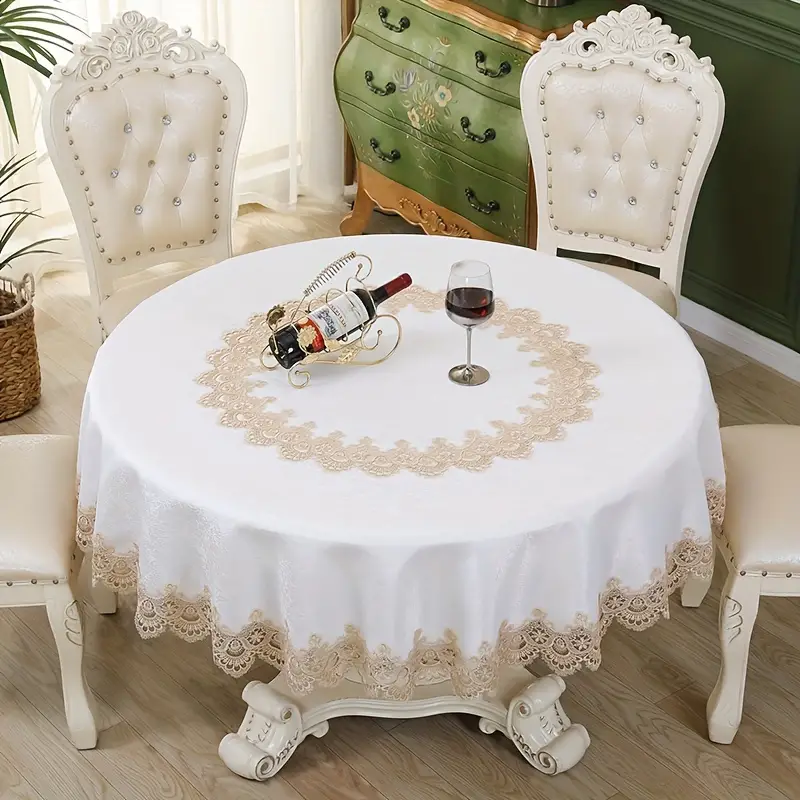 round easter tablecloth