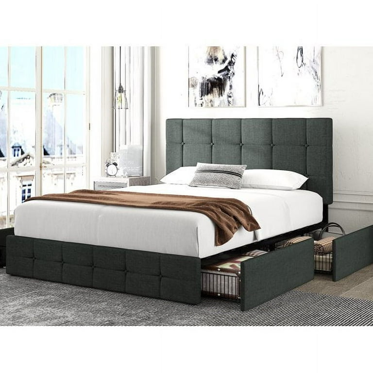 king size bed frame walmart